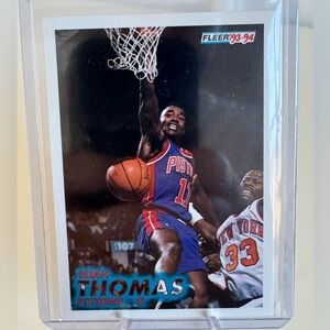 1993 Isiah Thomas Fleer Basketball Card